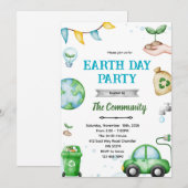 Earth day theme invitation 招待状 (正面/裏面)