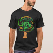 Earth Day Tree Environment Awareness Nature Lover Tシャツ (正面)