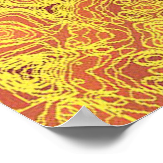 EARTH Element Contours Pattern poster ポスター (角)