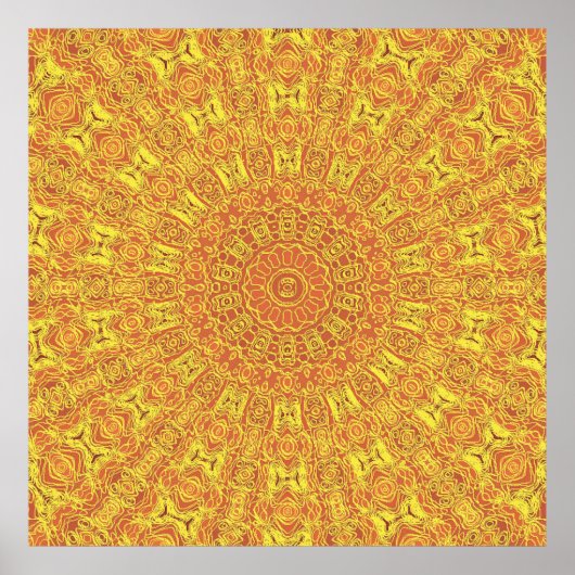 EARTH Element Contours Pattern poster ポスター (正面)