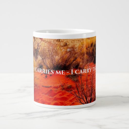 Earth Element Mug - Earth Carries Me ジャンボコーヒーマグカップ (正面)