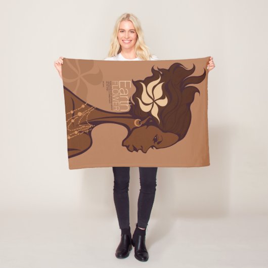 EARTH FLOWER フリースブランケット (インサイチュ)