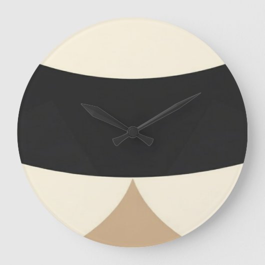 Earth Geometry Journal – wall art and decor clock  ラージ壁時計 (正面)