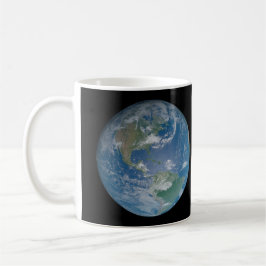 Earth globe with photo taken from space コーヒーマグカップ