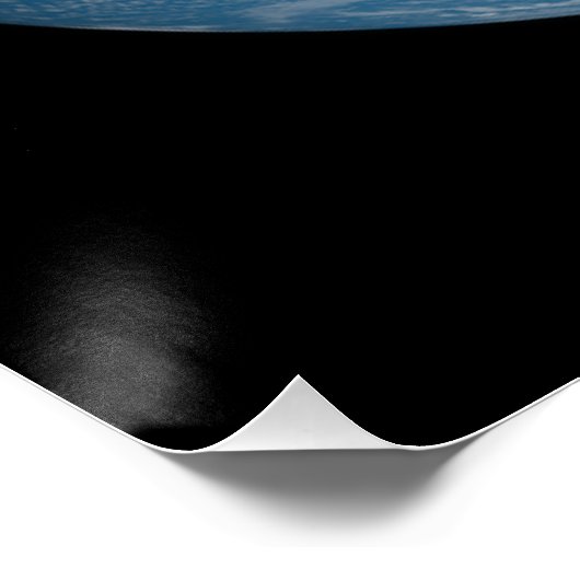 Earth globe with photo taken from space ポスター (コーナー)