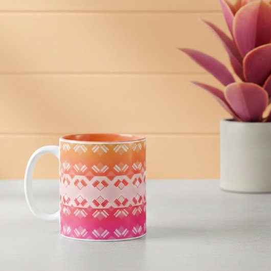 Earth Grid Rainbow Summer  ツートーンマグカップ