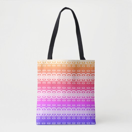 Earth Grid Rainbow Summer Tote トートバッグ (正面)