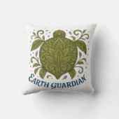 Earth Guardian Turtle Nature Design クッション (裏面)