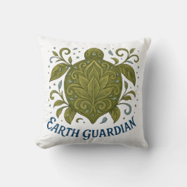 Earth Guardian Turtle Nature Design クッション