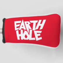Earth Hole ゴルフヘッドカバー 赤