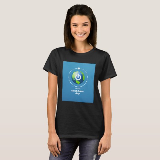 Earth Hour  Earth Day  Ecology  Protection of the  Tシャツ (正面フル)