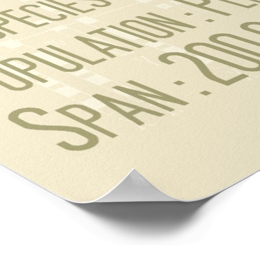 Earth Human Print ポスター (角)