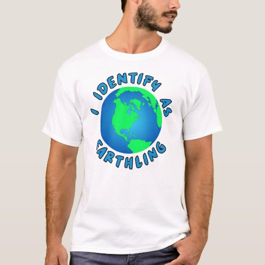 EARTH-Iは、地球、人、人間として識別 Tシャツ (正面)