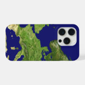 Earth image maps  iPhoneケース (裏面横)