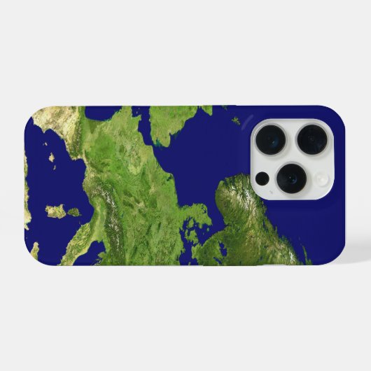 Earth image maps  iPhoneケース (裏面横)