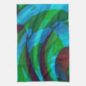 Earth in Motion Abstract Art Kitchen Towel キッチンタオル (縦)