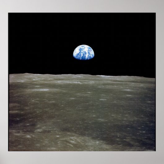 Earth in Space from the Moon ポスター (正面)