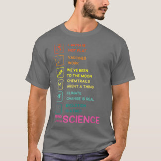 Earth is Not Flat Stand Up For Science  Tシャツ