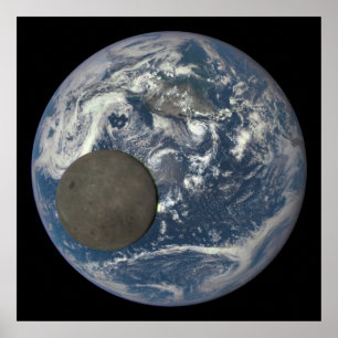 Earth & Moon's Far Side From Space ポスター