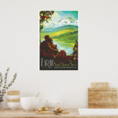 Earth NASA Space Travel Poster Print  Stars ポスター (キッチン)