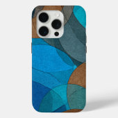 Earth & Ocean: Abstract Flow in Blue and Brown Case-Mate iPhoneケース (裏面)