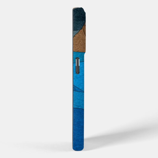 Earth & Ocean: Abstract Flow in Blue and Brown Case-Mate iPhoneケース (裏面 / 右)