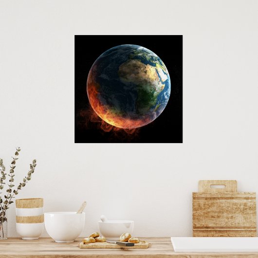 Earth on Fireポスター ポスター (キッチン)