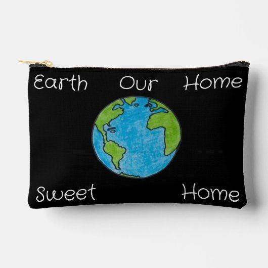 Earth Our Home Sweet Home アクセサリーポーチ (正面)