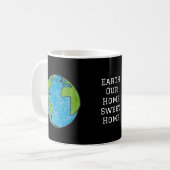 Earth Our Home Sweet Home コーヒーマグカップ (正面左)