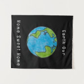Earth Our Home Sweet Home  タペストリー (正面(横))