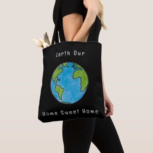 Earth Our Home Sweet Home  トートバッグ (クローズアップ)
