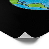 Earth Our Home Sweet Home Blank Greeting Card ポスター (角)