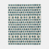 Earth Pattern フリースブランケット (正面)