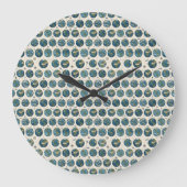 Earth Pattern ラージ壁時計 (正面)