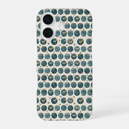 Earth Pattern iPhone 16ケース (裏面)