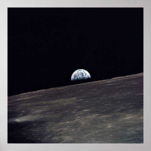 Earth Rising above the Moon viewed by Apollo 10 ポスター (正面)