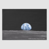 Earth Rising Over Moon, Apollo 11, 1969 Decoupage 薄葉紙 (正面)