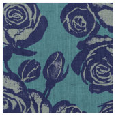 Earth Rose Blues ファブリック (クローズアップ)