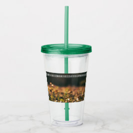 Earth’s Glow and Healing Japanese Flowers/EarthDay アクリルタンブラー