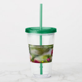 Earth’s Glow and Healing Japanese Flowers/EarthDay アクリルタンブラー