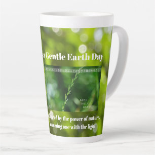Earth’s Glow and Healing Japanese Flowers/EarthDay カフェラテマグ