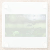 Earth’s Glow and Healing Japanese Flowers/EarthDay ガラスコースター (裏面)