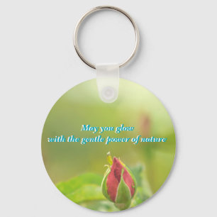 Earth’s Glow and Healing Japanese Flowers/EarthDay キーホルダー