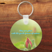 Earth’s Glow and Healing Japanese Flowers/EarthDay キーホルダー (正面)