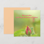 Earth’s Glow and Healing Japanese Flowers/EarthDay シーズンカード (正面/裏面)