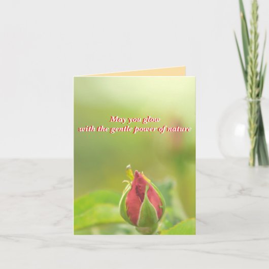 Earth’s Glow and Healing Japanese Flowers/EarthDay シーズンカード (正面)