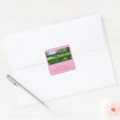 Earth’s Glow and Healing Japanese Flowers/EarthDay スクエアシール (封筒)