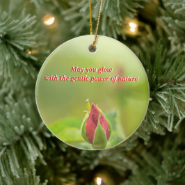 Earth’s Glow and Healing Japanese Flowers/EarthDay セラミックオーナメント