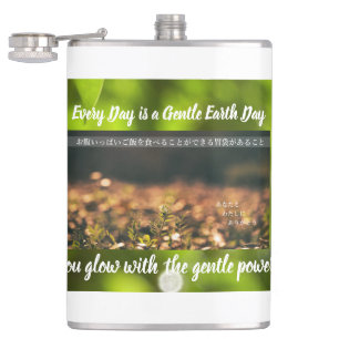 Earth’s Glow and Healing Japanese Flowers/EarthDay フラスク
