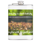 Earth’s Glow and Healing Japanese Flowers/EarthDay フラスク (正面)